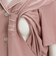 [授乳口付き]ママとお腹の赤ちゃんにやさしい半袖パジャマ　無地　ピンク