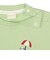 [ベビー]半袖Tシャツ　部分刺しゅう　グリーン