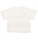 [キッズ]半袖Tシャツ　部分刺しゅう　オフホワイト
