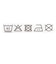 [キッズ]前後着られるメッシュ　タンクトップ　2枚組　サメシャチ　ブルー