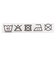 [キッズ]前後着られるメッシュ　半袖丸首シャツ　2枚組　さくらんぼ　ピンク