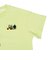 [キッズ]半袖　Tシャツ　飛び刺しゅう　グリーン