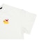 [ベビー]半袖　Tシャツ　飛び刺しゅう　オフホワイト