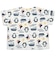 [ベビー]半袖Tシャツ　総柄　オフホワイト