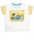 [キッズ]半袖Tシャツ　バックプリント　イエロー