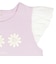 [キッズ]半袖Tシャツ　袖レース　パープル