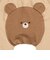 モンキーパンツ　7分丈　おしりアニマル　クマ