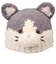 [40～50cm]ニット帽　アニマルモコモコ　かぞく　ねこ
