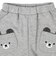 [ベビー]7分丈パンツ　アニマルポケット　グレー