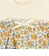 [ベビー]長袖Tシャツ　胸切替　イエロー
