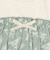 [ベビー]長袖Tシャツ　胸切替　グリーン