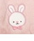 おやすみベスト　ロング丈　うさぎ柄　ピンク