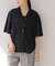 《一部WEB限定追加》コットンカットワーク刺繍開襟シャツ