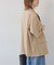 ［吸水速乾 / 洗濯機洗い可］NATURAL FLAX ハーフスリーブジャケット