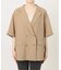 ［吸水速乾 / 洗濯機洗い可］NATURAL FLAX ハーフスリーブジャケット