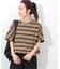 《一部WEB限定追加2》フレンチスリーブボーダーTシャツ