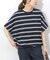 《一部WEB限定追加2》フレンチスリーブボーダーTシャツ
