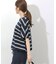 《一部WEB限定追加2》フレンチスリーブボーダーTシャツ