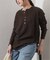 【Hanes×relume】別注Newワッフルヘンリーネックプルオーバー