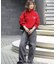 コットンツイルワイドパンツ