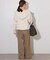 コットンコーデュロイイージーワイドパンツ