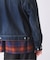 スモーキー デニム ジップ ジャケット