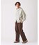 ピグメント ラフカット スウェット ジップパーカー