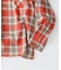 先染めオンブレチェック ネルオープンカラーシャツ