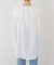 【crinkle crinkle crinkle】  double ruffle neck blouse