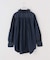 【crinkle crinkle crinkle】 indigo frill collar shirts