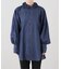 【crinkle crinkle crinkle】 indigo frill collar shirts