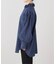 【crinkle crinkle crinkle】 indigo frill collar shirts