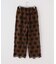 【crinkle crinkle crinkle】3D embroidery leopard easy pt：パンツ