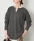 HANES/ヘインズ SLOBE別注 ヘンリーネックワッフル ロンTEE