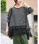 《シリーズあり》レースコンビボーダーカットソー