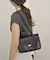 SLOBE レザーフラップショルダーバッグ