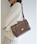 SLOBE レザーフラップショルダーバッグ