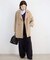 《シリーズあり/追加》souple wool ダブルフェイスミドルコート