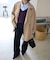《シリーズあり/追加》souple wool ダブルフェイスミドルコート