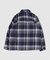 【WAX LONDON / ワックス ロンドン】オーバーシャツ NAVY ECRU