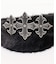 SUPPLIER 別注 Fur Triple Cross Buckle Belt