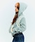 カーブライン ジップ ニット フーディー / J Curved Line Zip Knit Hoodie