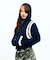カーブライン ジップ ニット フーディー / J Curved Line Zip Knit Hoodie