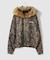 SUPPLIER / サプライヤー Camo Faux Fur Cross Zip Hoodie
