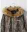 SUPPLIER / サプライヤー Camo Faux Fur Cross Zip Hoodie