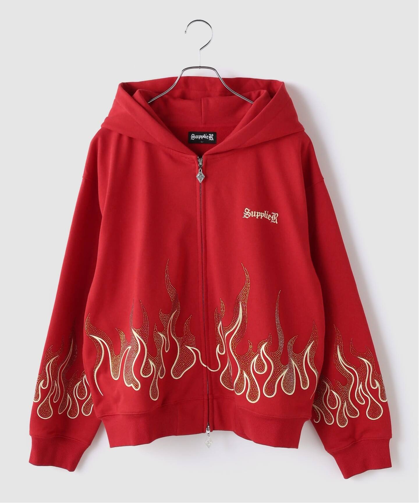 SUPPLIER / サプライヤー FirePattern Rhinestone Zip Hoodie