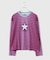 SAGE / セイジ Full-Graphic Star Striped L/S Tee