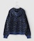 WOKE EDGE / ウォークエッジ Leopard Mohair Zip Knit