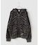 WOKE EDGE / ウォークエッジ Leopard Mohair Zip Knit