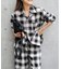 PLAIDパターンオープンカラーシャツ